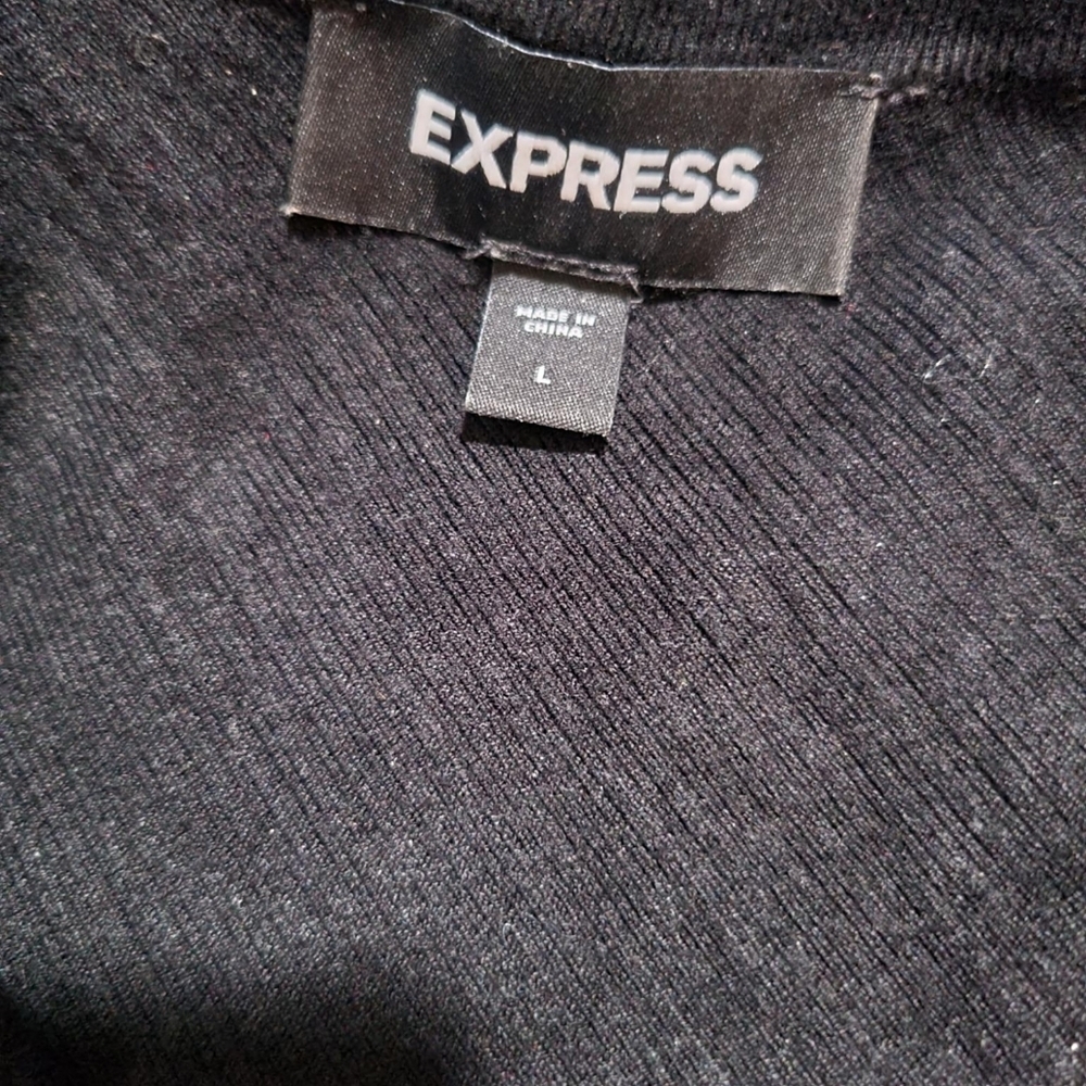 EXPRESS one shoulder knit top L - Picture 4 of 7
